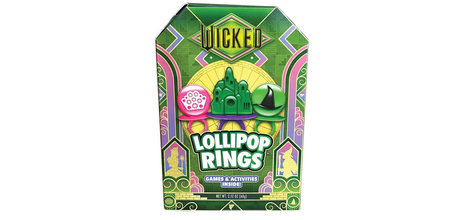 Disney Wicked Christmas Candy Lollipop Rings - 2.12oz