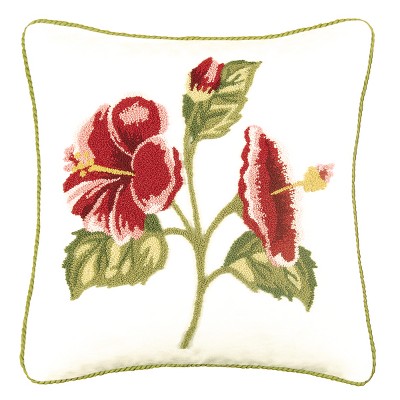 C&F Home Hibiscus Tufted Pillow