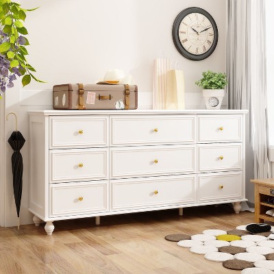 FUFU&GAGA Wood Dresser Bedroom Storage Drawer Organizer Closet