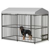 Large Dog Kennel with Waterproof Roof, 8x4x6FT Large Outdoor Dog Kennel with Feeding Doors - 4 of 4
