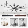Airsurfer 80" Ceiling Fan with Light and Remote Control 10 Reversible Blades Ceiling Fan with 6-Speed Quiet DC Motor, 3 Color LED Light - 4 of 4