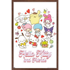 Trends International Hello Kitty and Friends - Kawaii Favorite Flavors Framed Wall Poster Prints - 1 of 4