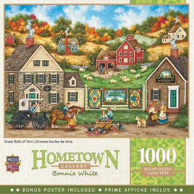 MasterPieces Inc Hometown Gallery Great Balls of Yarn 1000 Piece Jigsaw Puzzle