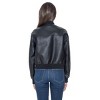 Women's Faux Leather Bomber - S.E.B. By Sebby - 2 of 4