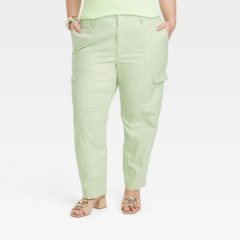 Ellos Women's Plus Size Stretch Cargo Capris By Ellos®, 12 - New Khaki :  Target