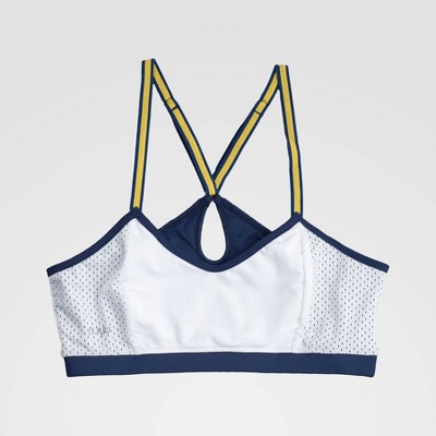 NCAA California Golden Bears Sporty Bralette with Keyhole - White XL