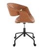 LumiSource Curvo Upholstered 4-Stars Task Chair PU - 2 of 4
