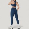 Anna-Kaci Active Women's Contoured Seam Activewear Leggings with Stretch Fit and Full Length - 4 of 4
