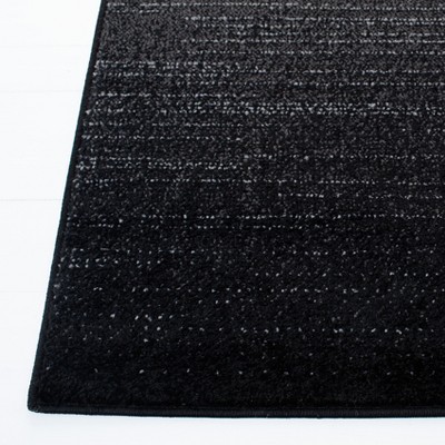 Adirondack Black and Grey 10' x 14' Synthetic Area Rug