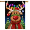 Briarwood Lane Christmas House Flag 40x28 For Outdoor Festive Reindeer For Christmas House Flag - 2 of 4