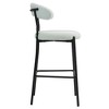 NicBex 26" Counter Height Bar Stools,Teddy Bar Stools Set of 2,Kitchen Island Stools with Black Powder Coated Base,Bar Chairs for Dining Room - 4 of 4