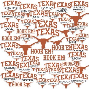 University Of Texas Family Pack 50Ct Sticker Pack Miscellaneous 50 Ct. Sticker Pack - 1 of 4