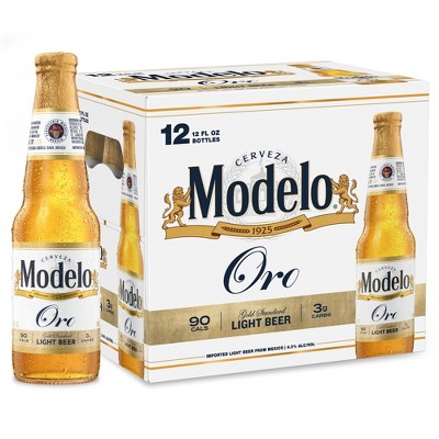 Modelo Oro Light Beer - 12pk/12 fl oz Bottles