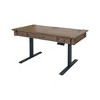 Bristol Traditional Wood Electronic Sit/Stand Desk Light Brown - Martin Furniture - 2 of 4