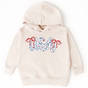 The Juniper Shop USA Cursive Coquette Toddler Hoodie - 1 of 4