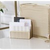 Blu Monaco 3 Tier Metal Mesh Letter Sorter - Available in Aqua, Black, Gold, Pink, Rose Gold, and White - 4 of 4