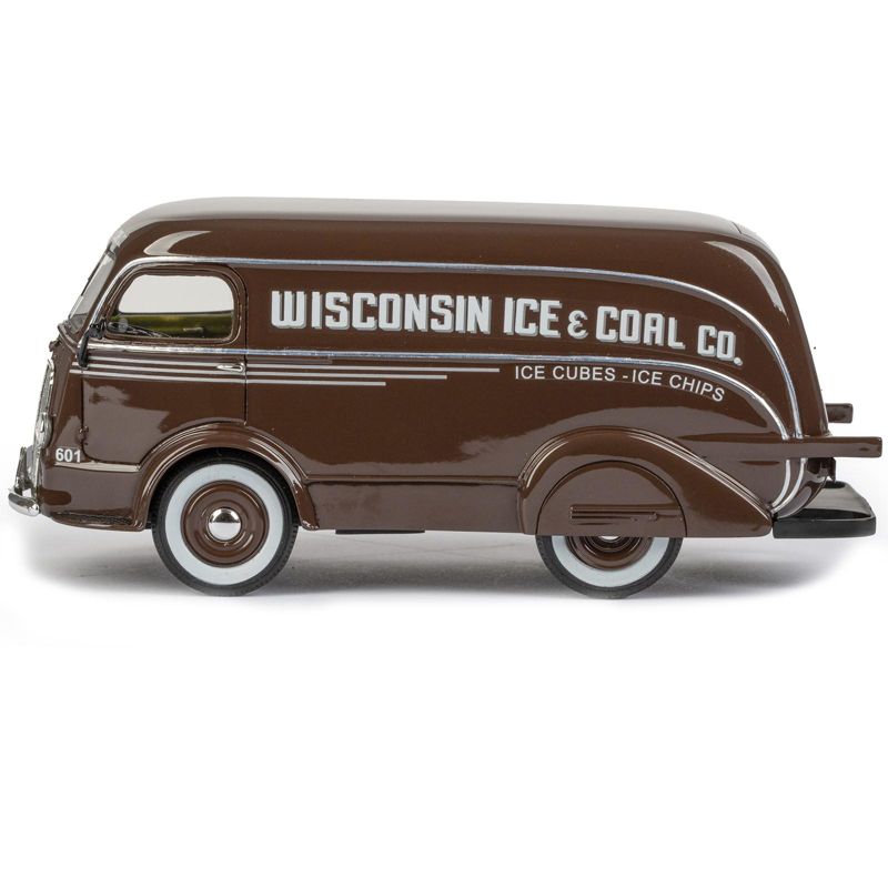 1938 International D-300 Delivery Van Brown Limited Edition to 125 pieces Worldwide 1/43 Model Car by Esval Models, 2 of 6