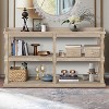 NicBex 3-Tier Console Table with Open Storage Space Narrow Long 59.8''Entryway Table with Roman Column Effect Support Legs for Living Room - 2 of 4