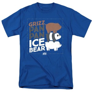 We Bare Bears Grizz Pan Pan Ice Bear Adult T-Shirt - 1 of 4