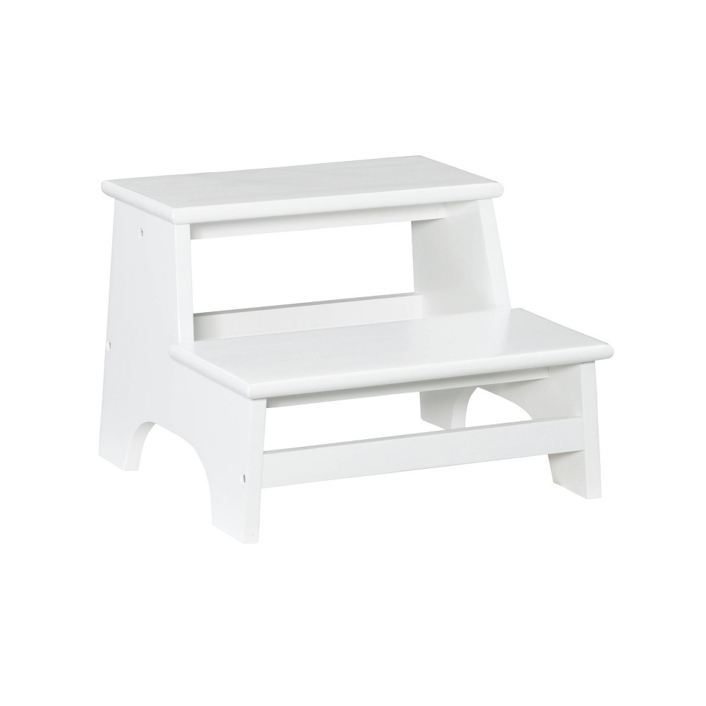 Photos - Ladder Tyler Modern White Solid Wood Kids' Bed Step - Powell