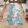 Washable Modern Abstract Living Room Rugs, Soft Non Slip Low Pile Floor Carpet for Bedroom Dining Room Office - 3 of 4