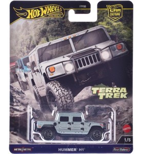 Hummer H1 Pickup Truck Gray Metallic "Terra Trek" Series Diecast Model Car by Hot Wheels - 1 of 3