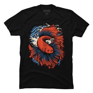Men's Design By Humans Betta Fish By PentoolKnight T-Shirt - 1 of 4