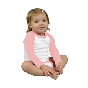 MONAG Infant Long Sleeve Raglan Baseball Bodysuit - 1 of 4