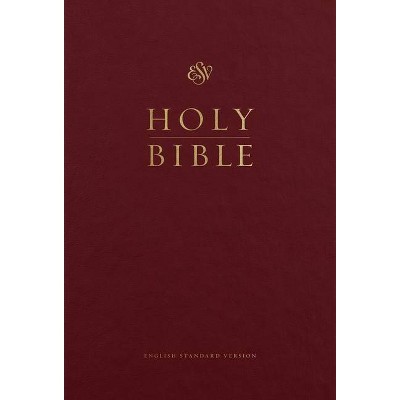 ESV Pew and Worship Bible, Large Print (Burgundy) - (Hardcover)