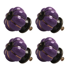 Unique Bargains Ceramic Corrosion-Resistant Dressing Table Cabinet Knob 4 Pcs - 1 of 4