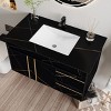 Bathroom Vanities With Ceramic Sink,Bathroom Storage Cabinet With 2 Drawers and 2 Storage Spaces,Floating Bathroom Vanity-Maison Boucle - 3 of 4