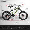 YONWAY 20 Inch Kids Mountain Bike, Disc Brakes, Durable Wide Tires, Front Suspension, 7-Speed for Off-Road Riding - 3 of 4