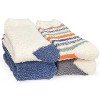 FURNIinspire 4 Pairs Socks Warm Cozy Gifts for Women Fluffy Fuzzy Sock Plush Sleeping Slipper Socks Soft Warm Fabric, Multicolored, 7.02"*8.58"*1.56" - 2 of 4