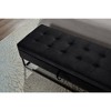LOVMOR 64.5"Modern Velvet Storage Ottoman Bench,Nails Tufted Upholstered Storage Ottoman for Bedroom, Living Room, Entryway - 4 of 4
