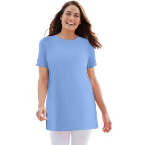 Woman Within Perfect Crewneck Tunic - 1 of 4