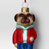 Christmas Glass Pug Dog Ornament - Wondershop™ - 3 of 3