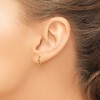 Chisel Stainless Steel Polished Yellow IP-plated 1.6mm Hinged Hoop Earrings - 4 of 4
