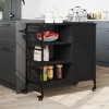 vidaXL Kitchen Trolley Black 34.4 in.x15.2 in.x33.3 in. Engineered Wood - 3 of 4
