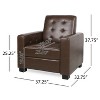 GDFStudio Langseth Contemporary Tufted Pushback Recliner - 3 of 4