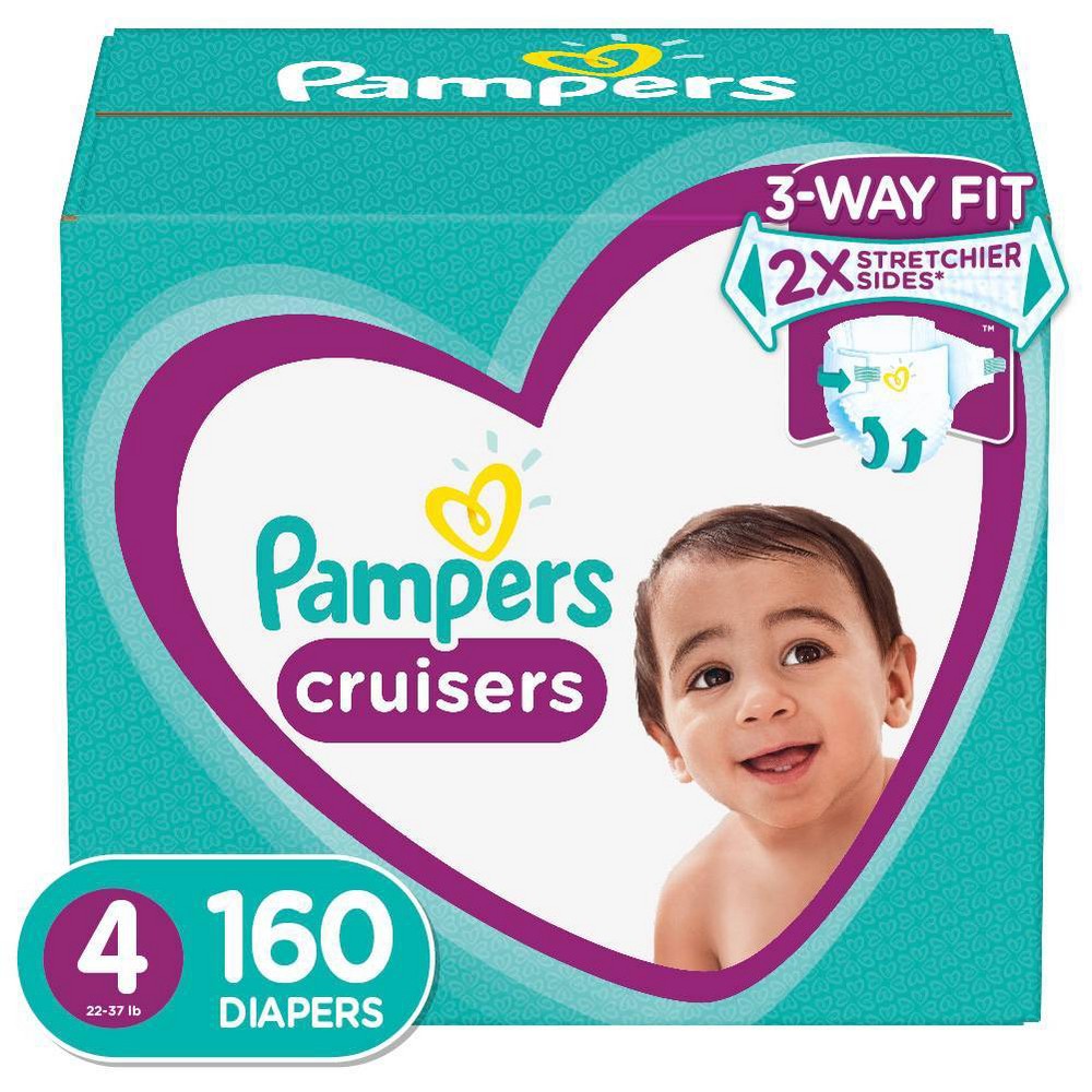 UPC 037000799740 product image for Pampers Cruisers Disposable Diapers One Month Supply - Size 4 (160ct) | upcitemdb.com