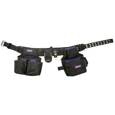 WESTWARD 5MZP5 Black Polypropylene Work Belt; Tool Belt, 18 Pockets