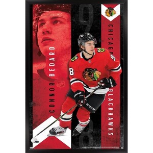 Trends International NHL Chicago Blackhawks - Connor Bedard 24 Framed Wall Poster Prints - 1 of 4