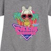 Girls' - Lol Surprise! - Palm Springs Graphic Short Sleeve Fleece Dress - 2 of 4