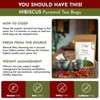 Hibiscus Tea Bags | Pyramid Tea Bags, Caffeine-Free, 100% Natural Ingredients and Sustainable Enjoyment, 9 Oz (Pack of 100) - 3 of 4