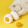 ZEZE Boiled Egg Sisal Rope Ball Cat Toy-White - 3 of 4