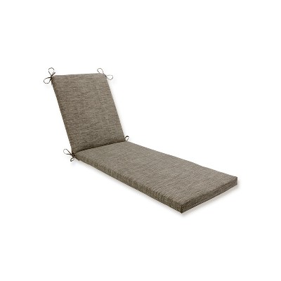 Indoor/Outdoor Remi Patina Brown Chaise Lounge Cushion - Pillow Perfect: Weather & Fade-Resistant, Ties Closure