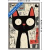 Trends International Andreas Magnusson - Surprised Cat Framed Wall Poster Prints - 3 of 4