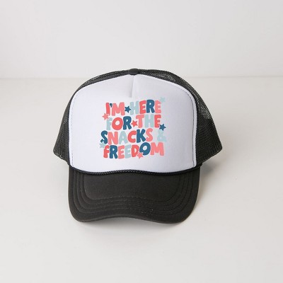 The Juniper Shop I'm Here For The Snacks Youth Foam Trucker Hat