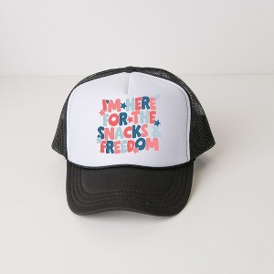 The Juniper Shop I'm Here For The Snacks Youth Foam Trucker Hat - 1 of 2