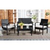 Bassey 4 Piece Living Set - Indoor/Outdoor - PAT7507 - Safavieh - 2 of 4